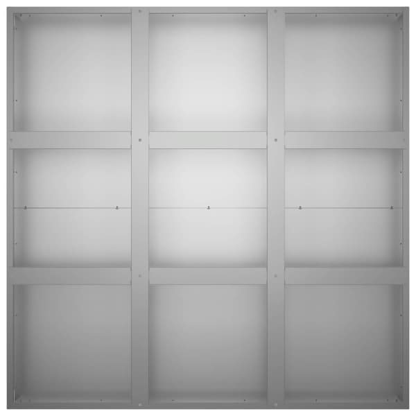 Trädgårdsplanterare Silver 100 x 100 x 50 cm Galvaniserat stål