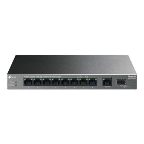 TP-Link LiteWave LS1210GP V1 - switch - 10 portar Svart