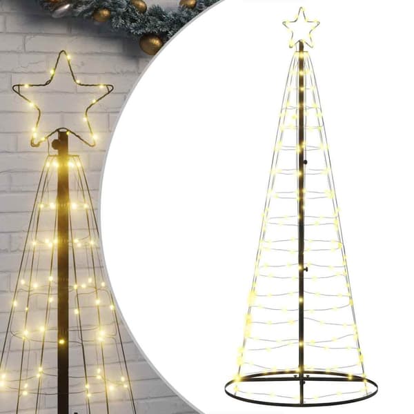 LED julgran 200 LEDs varmvit 180 cm