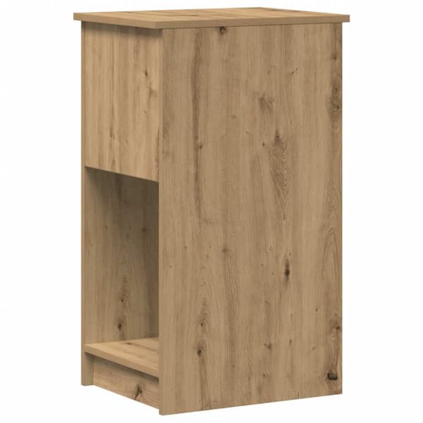 Datorstativ med låda ek 35x45x77 cm