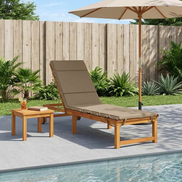 Solstol Kudde GEMERT 100% Polyester Taupe 200 x 60 x 3 cm | Fyndiq