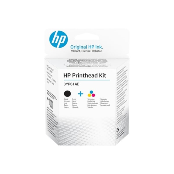 HP - 2-pack - färg (cyan, magenta, gul), svartfärgad - original - utbytessats för skrivhuvud