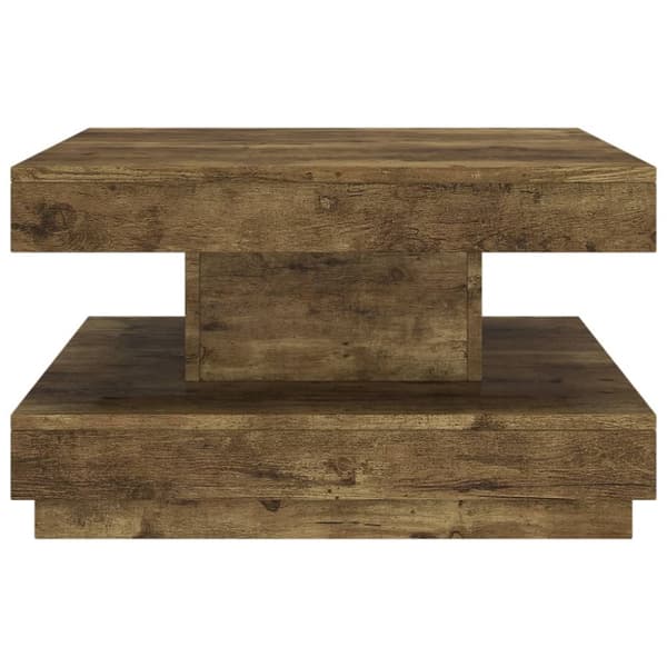 Soffbord mörkbrun 60x60x35 cm MDF