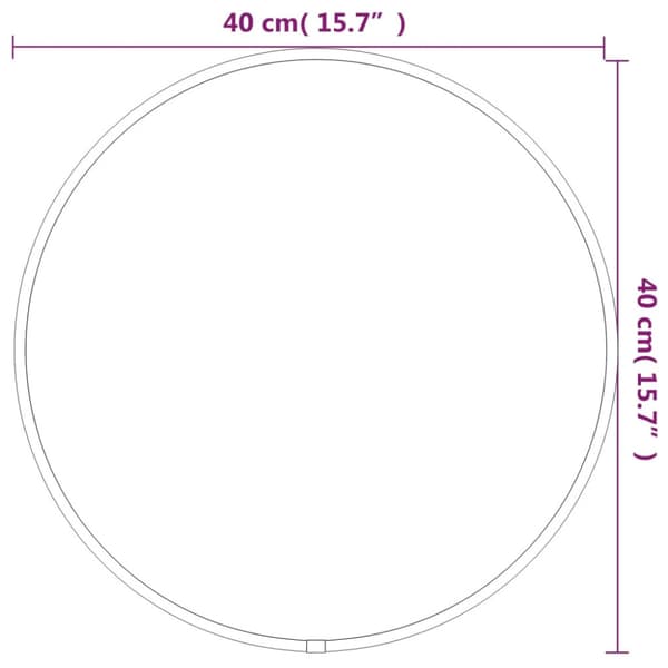Väggspegel guld Ø 40 cm rund