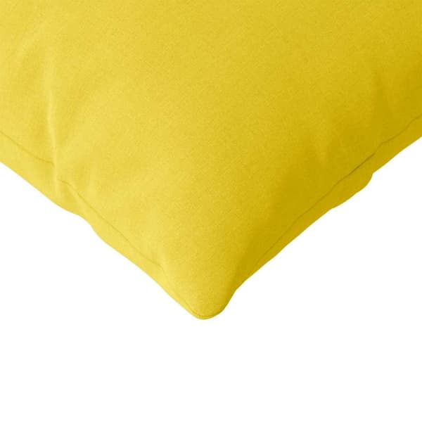 Sofakuddar 2 pcs Ljusgul 200 x 40 cm tyg