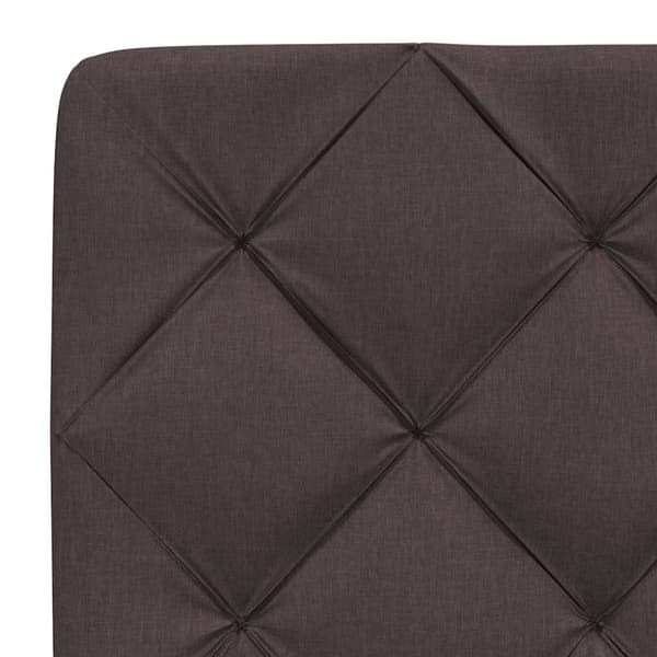 Headboard Cushion Dark Brown 120 cm Fabric