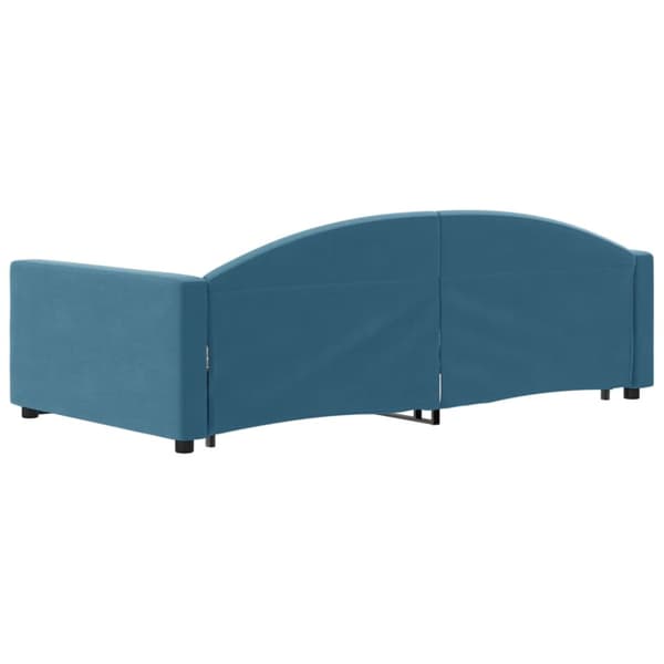 Dagbädd utdragbar blå 100x200 cm sammet