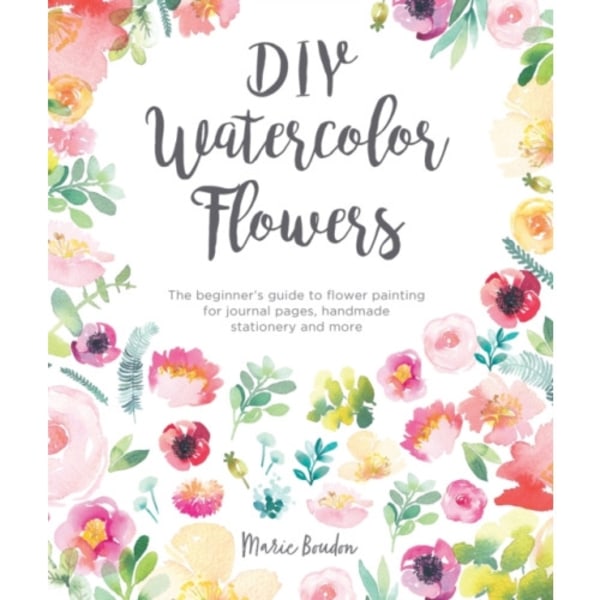 DIY Watercolor Flowers (häftad, eng)