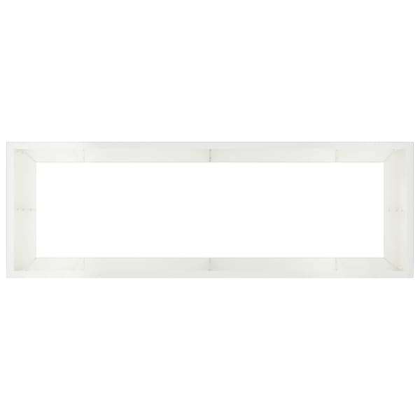 Stödvägg 8 st 300 x 100 x 50 cm Stål Vit