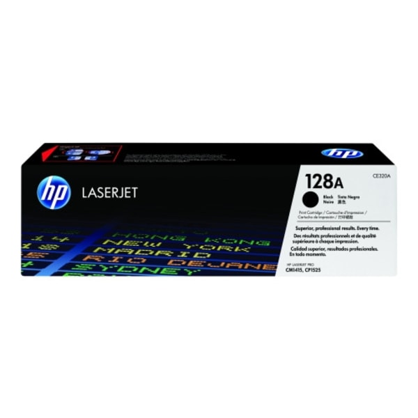 HP 128A - svart - original - LaserJet - tonerkassett (CE320A)