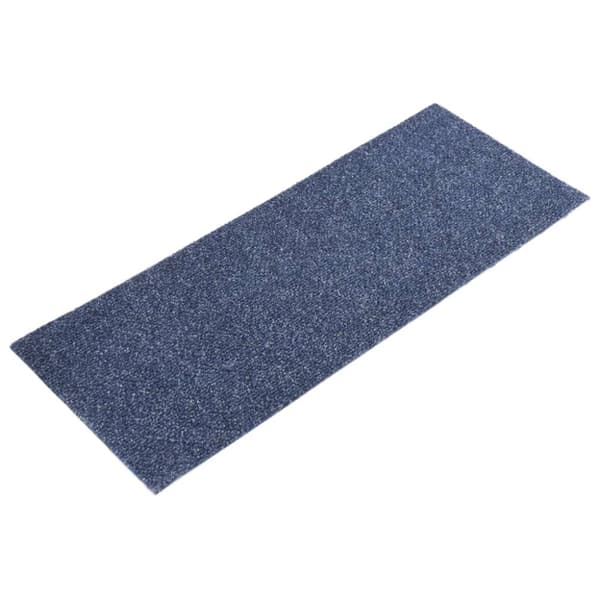 Trappmattor självhäftande 15 st 60x25 cm gråblå rektangulära