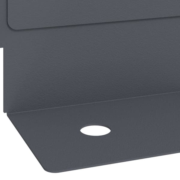 Kant för gräsmatta 20 pcs 102 x 4 x 4 cm Stål Antracit