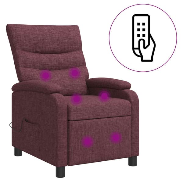 Massagefåtölj Lila Tyg