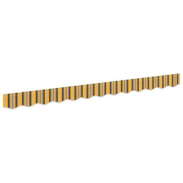 Markiskappa Ersättning Gul och Grå 230 x 20 cm Polyester