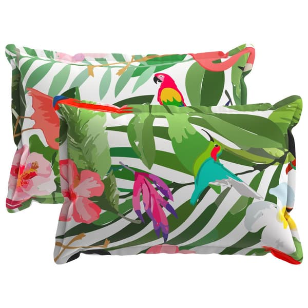 Kudde med kudde HOUTEN 2 st Flerfärgsdesign Polyester