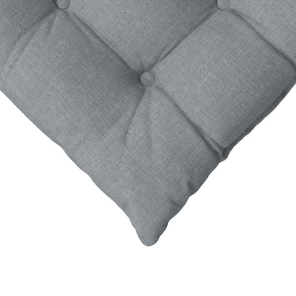 Sittkuddar 4 pcs Ljusgrå 40 x 40 x 6 cm tyg