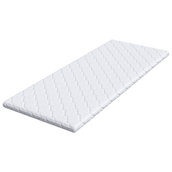 Kokostopper Vit 80 x 200 cm Jacquardtyg