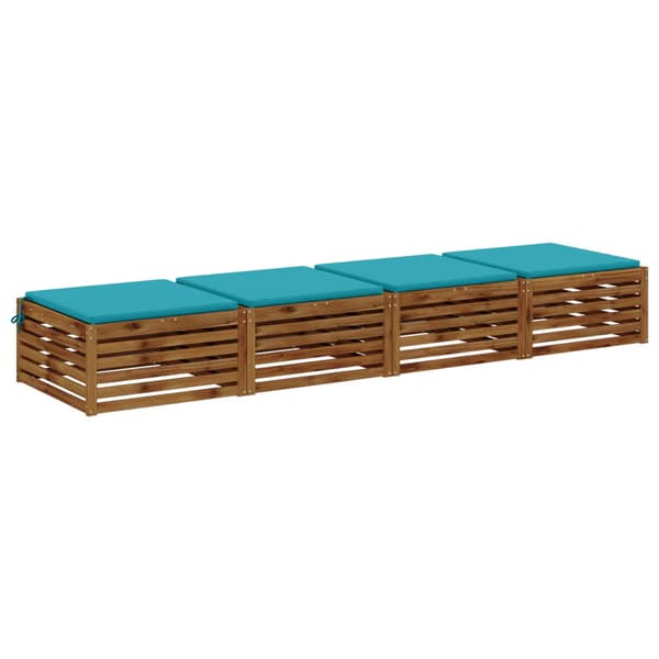 4-delade Sittdynor SOEST 4 st 100% Polyester Turkos