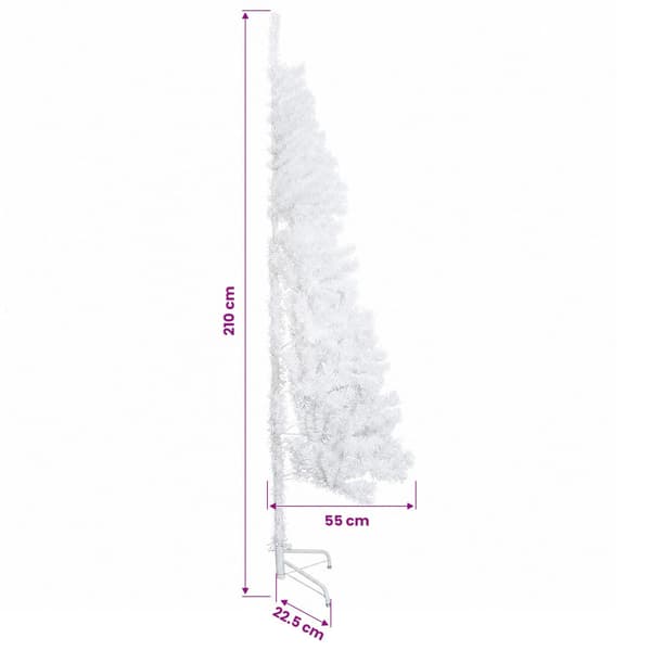 Plast Hingad Julgran 210 cm 300 LED-lampor Varmvit