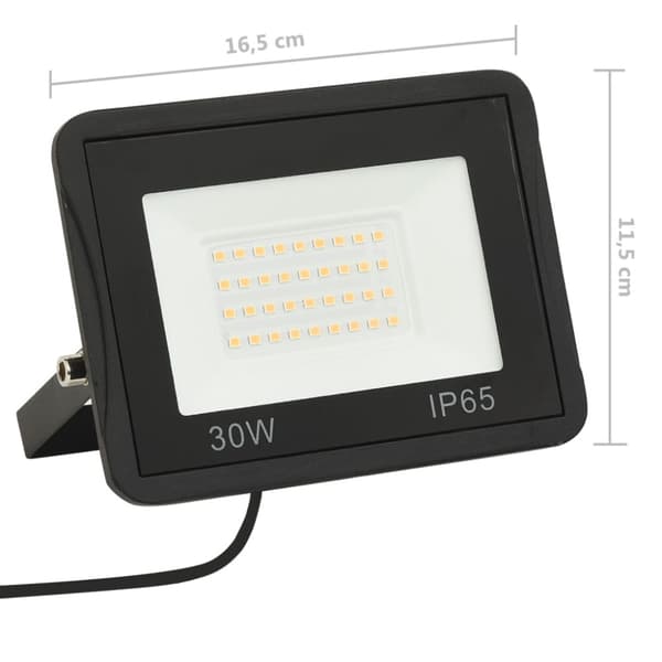 Strålkastare 30 W LED varmvit