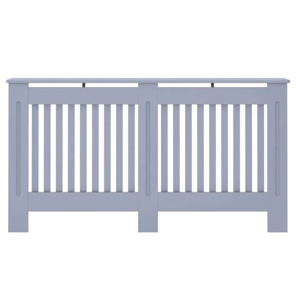 Radiatorlock 2 pcs Grå 152 x 19 x 81,5 cm Konstruerat trä