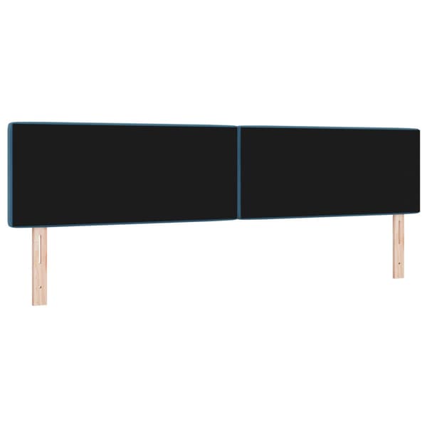 Huvudgavel Mörkblå 200 cm Sammet