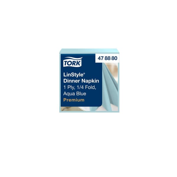 Servett TORK LinStyle Middag aqua 50/fp