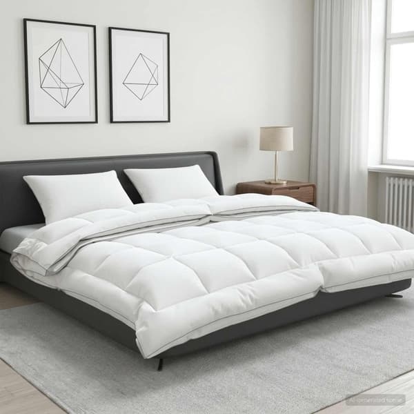 Täcke och kudde set 3 st 240x260 cm 4 årstider 140+220 GSM Ull
