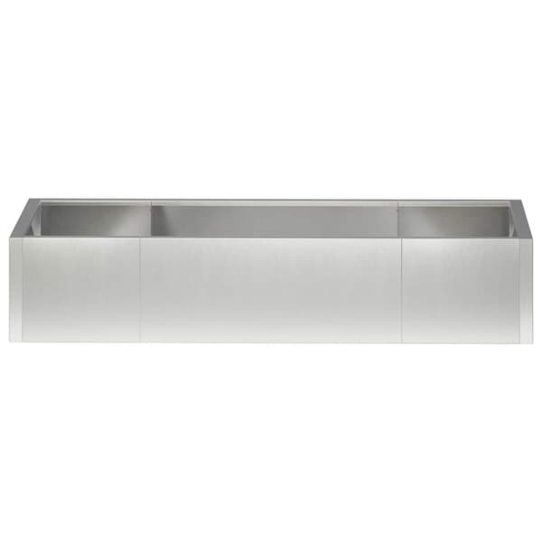 Stödvägg 6 st 200 x 100 x 40 cm Rostfritt stål Silver