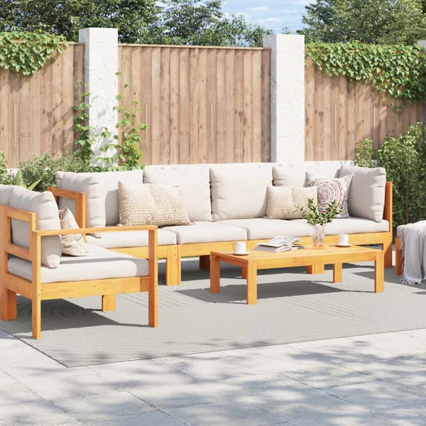 Områdesmattor Rektangulär PALMERAS Kräm 280 x 200 cm Polyester