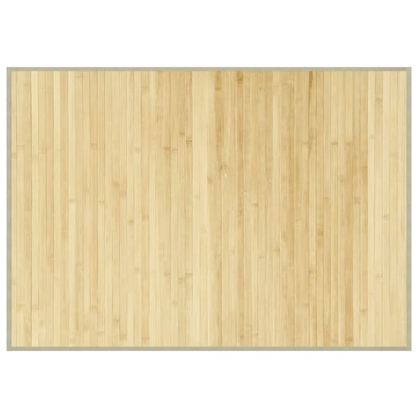 Matta rektangulär ljus naturlig 70x100 cm bambu
