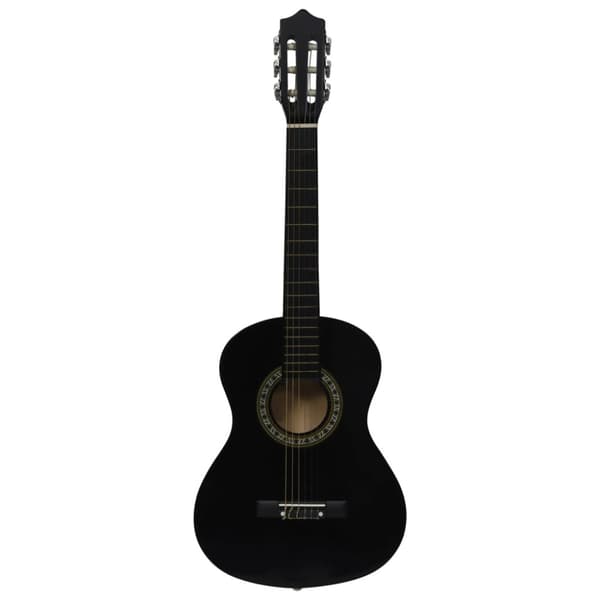 Gitarr för nybörjare och barn klassisk svart 1/2 34"
