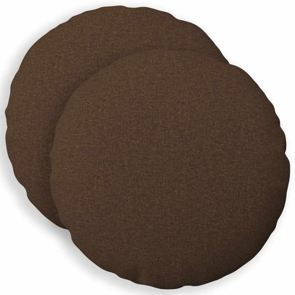 Kuddöverdrag 2 st HEERLEN Brun Ø 40 cm Tyg