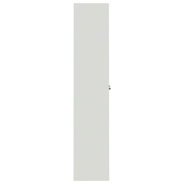 Dokumentskåp ljusgrå 105x40x180 cm stål