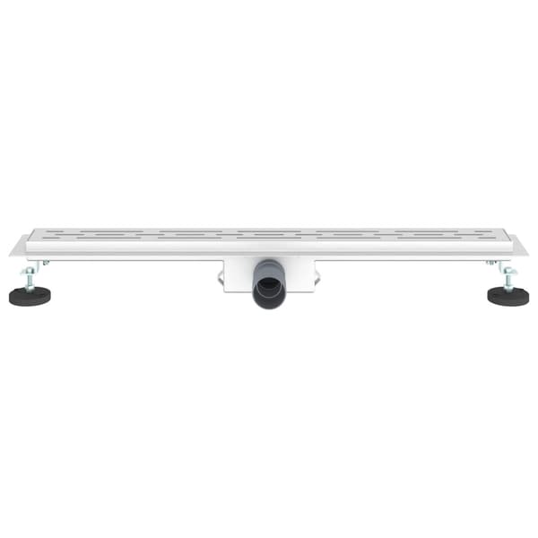 Duschavlopp med Linje Design Silver 80 cm Rostfritt Stål 304