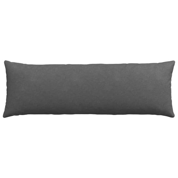 Sofakuddar 2 pcs Mörkgrå 120 x 40 cm Kordread tyg
