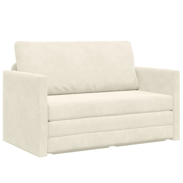 Soffsäng Kräm 124 x 71 x 78 cm Sammet