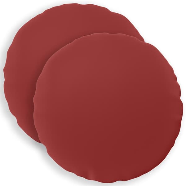 Kudde 2 st HEERLEN Vinröd Ø 30 cm Polyester