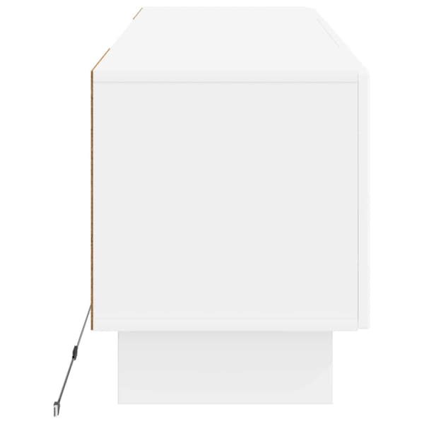 LED TV-skåp Vit Konstruerat trä