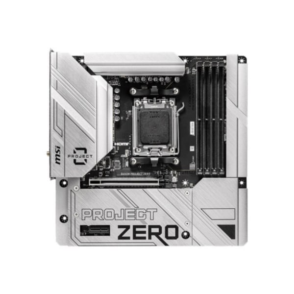 MSI B650M PROJECT ZERO - moderkort - micro ATX - Socket AM5 - AMD B650