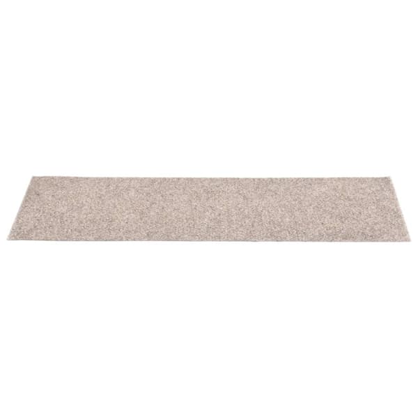 Trappmattor självhäftande 15 st 76x20 cm beige rektangulära