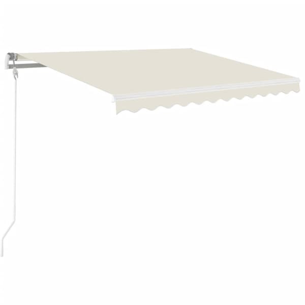 Markis manuellt infällbar 350x250 cm gräddvit