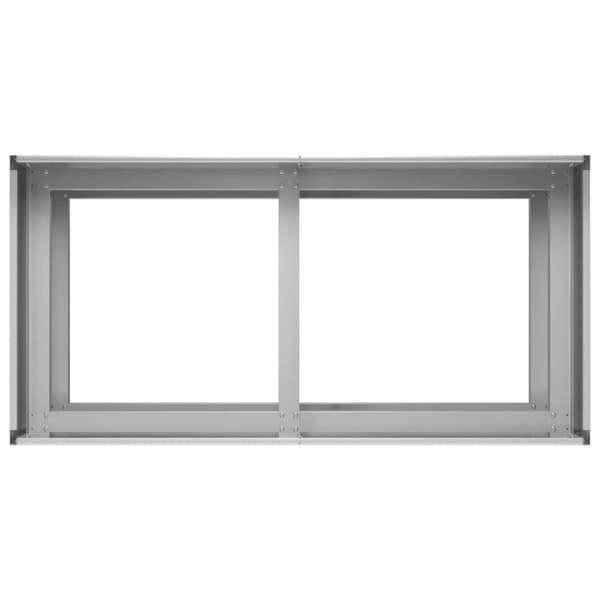 Trädgårdsplanterare Silver 80 x 40 x 60 cm Galvaniserat stål