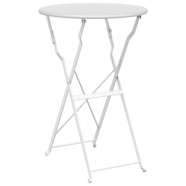 Bistrobord Vit Ø 50 x 71 cm Pulverlackerad stål