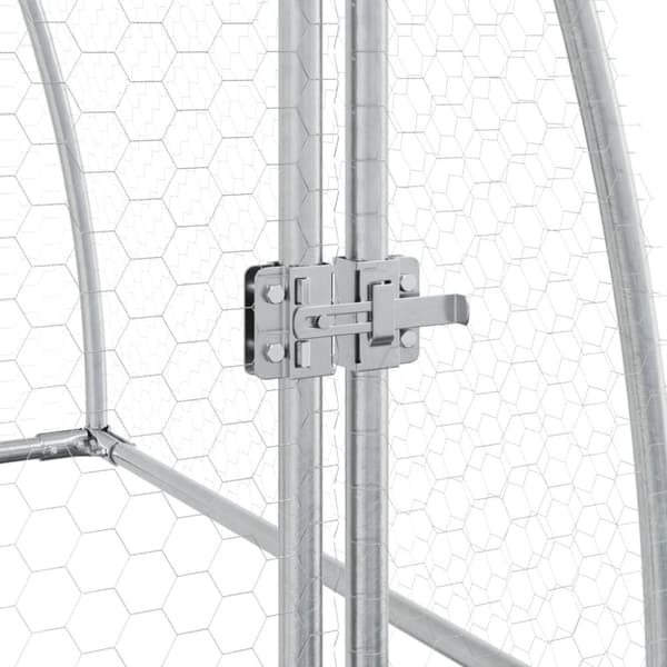 Hönsbur silver 100x105x120 cm galvaniserat stål