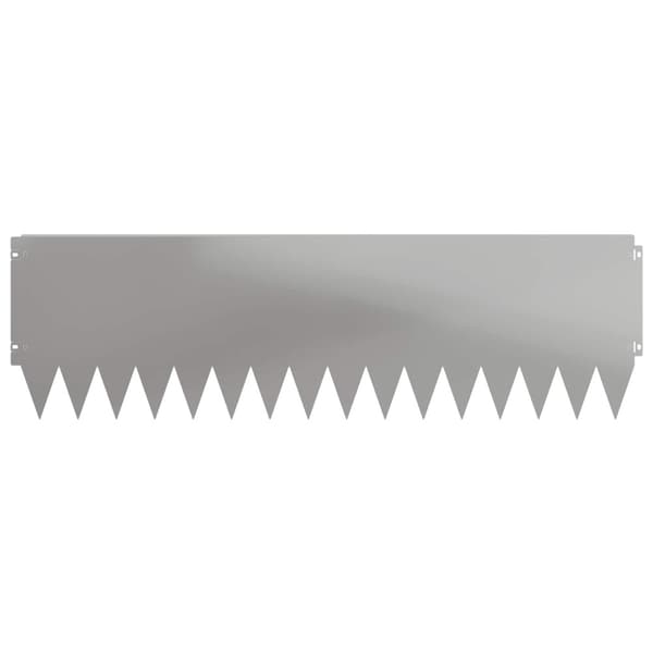 Kant för gräsmatta 10 pcs 103 x 30 cm Stål Silver