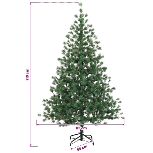 Plast Hingad Julgran 210 cm 300 LED-lampor Varmvit