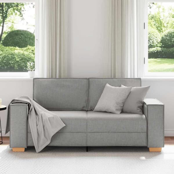 2-sitssoffa molngrå 180x78x84 cm tyg
