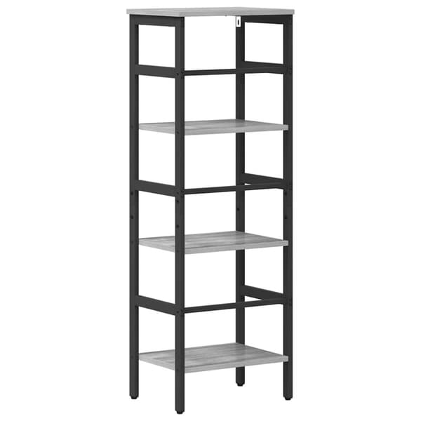 Hyllsystem Grå Sonoma 40 x 29,5 x 115 cm Konstruerat trä