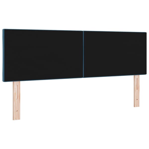 Huvudgavel Mörkblå 160 cm Sammet